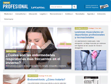 Tablet Screenshot of profesionales.lacapital.com.ar
